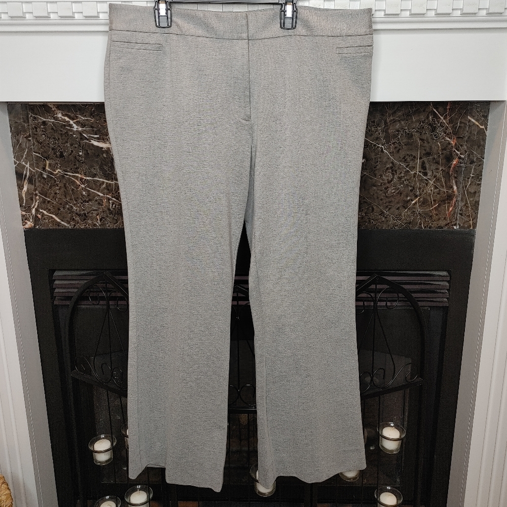 Calvin Klein Women's Slim Front Pant, Gray 14 - Picture 3 of 15